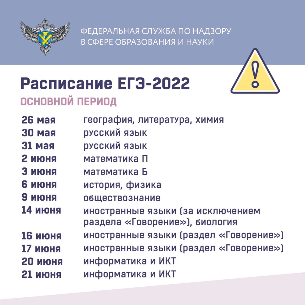 Картинка расписание егэ 2023